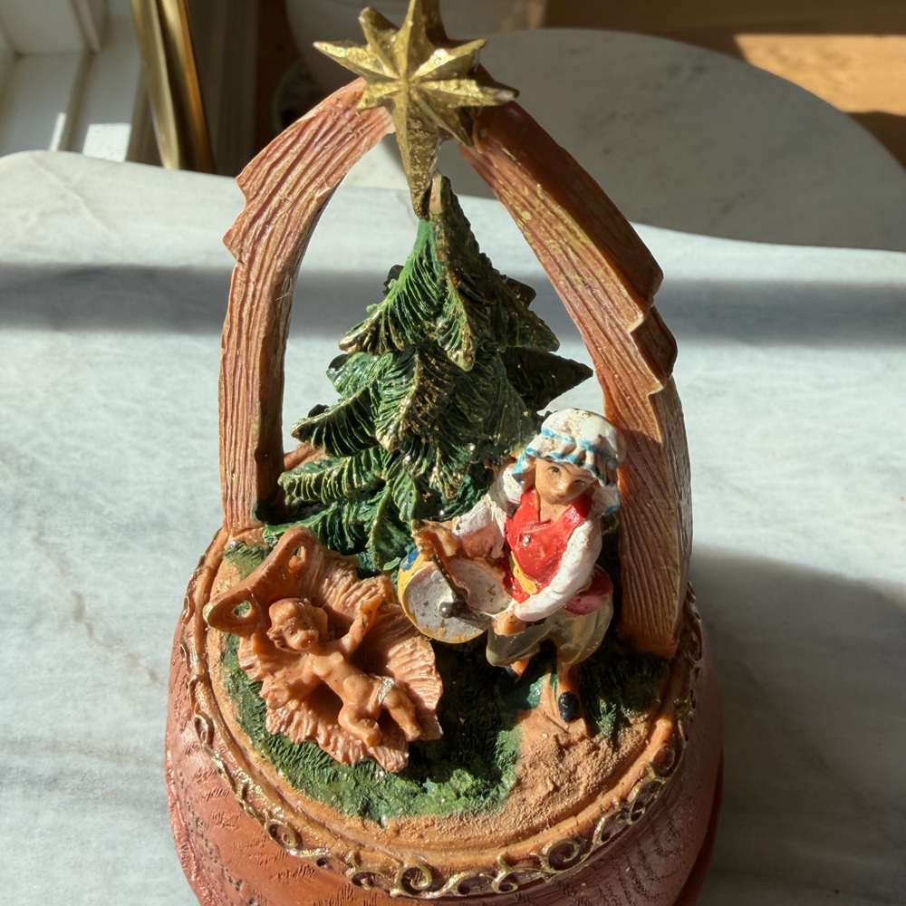 NIB Fontanini Collectible Christmas Nativity Scene Musical Little Drummer Boy